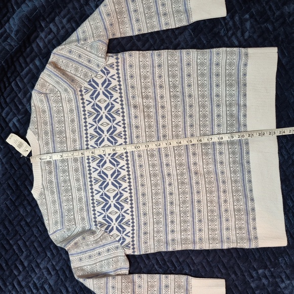 L.L. Bean Cotton & Cashmere Fair Isle Cardigan Size Small Petite, New With Tags! - Picture 15 of 16